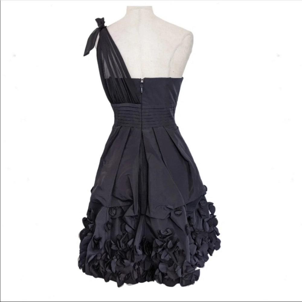 NWT BCBGMAXAZRIA Liv One Shoulder Cocktail LBD 0 - Picture 7 of 12